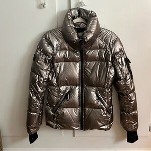 SAM. New York free style down puffer jacket in gunmetal Size medium 🖤